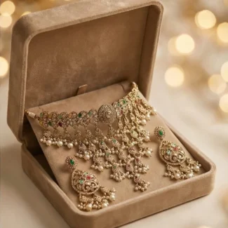 Luxury Polki Necklace Set
