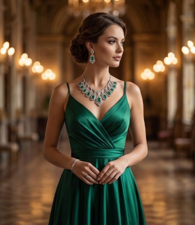Artisan Emerald Doublet Statement Set