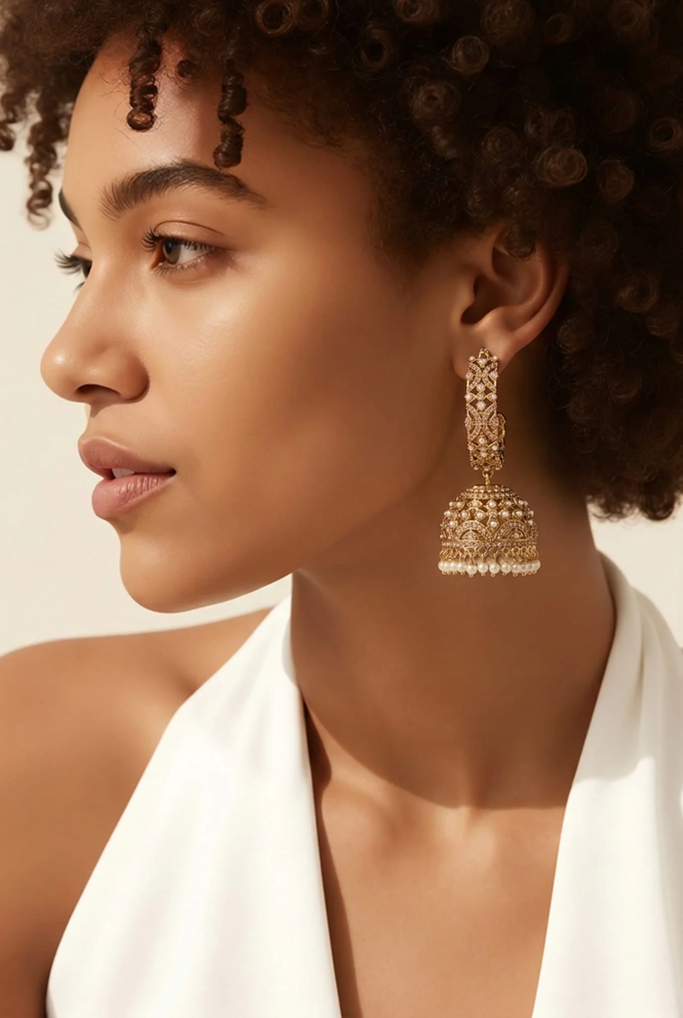AD Premium Hoop Jhumki Earrings AD Premium Hoop Jhumki Earrings