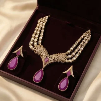 Moissanite Doublet Premium Necklace Set