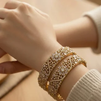 AD Premium Bangles Antique Gold