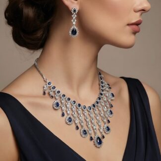 AD Waterfall Necklace Set